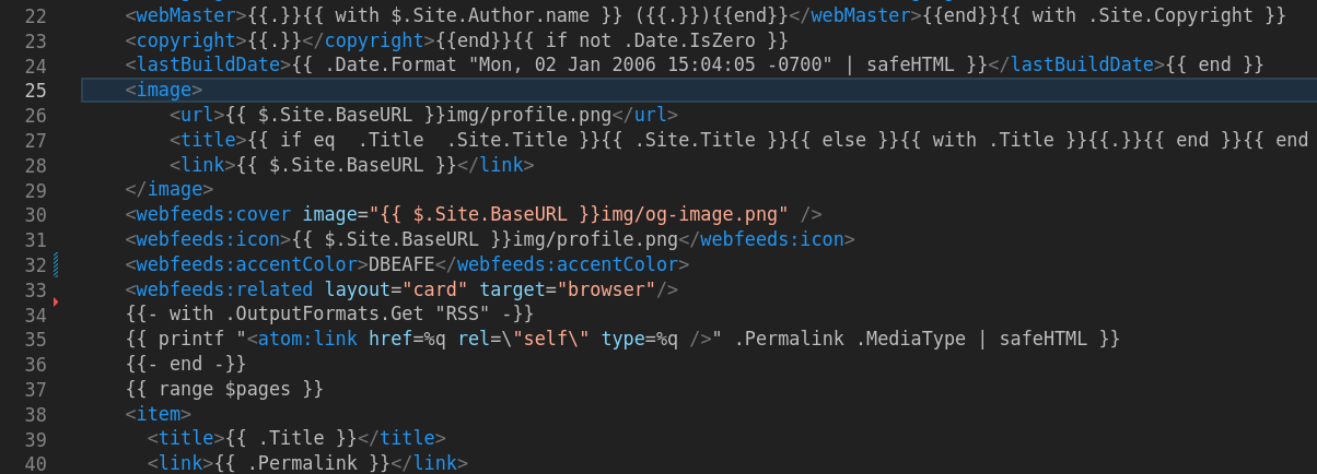 Hugo RSS Improvements